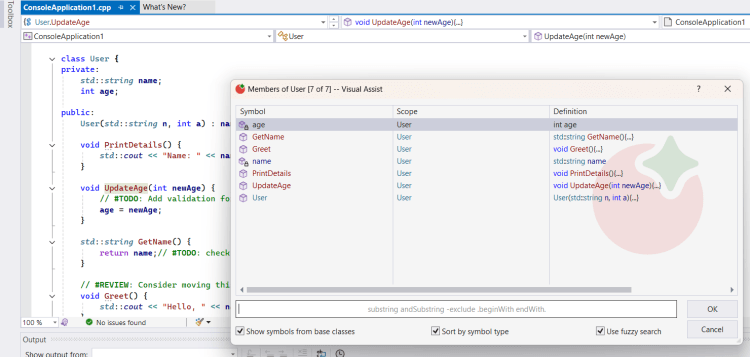 Members of the Class User